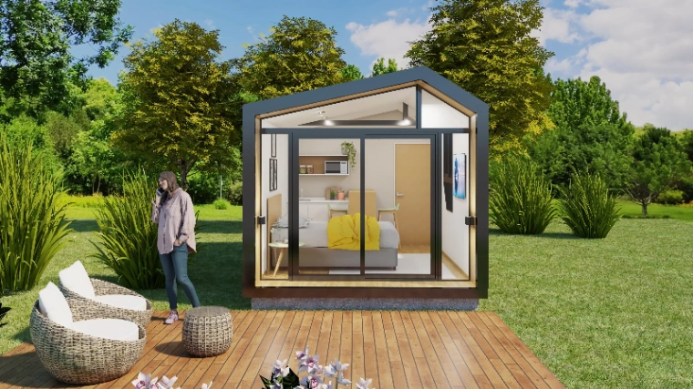 Casa Monoambiente - Casa de 18m² en contenedor